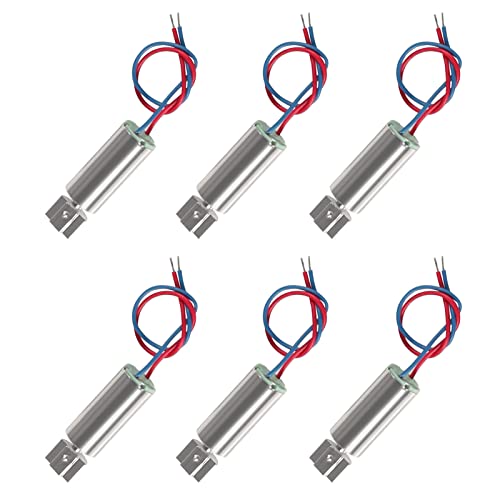 Alinan 6PCS DC 1.5V 3V 14000rpm 6x14mm Минијатурни микро вибрации вибрации безжични мотори мали електрични мотори 2 жици