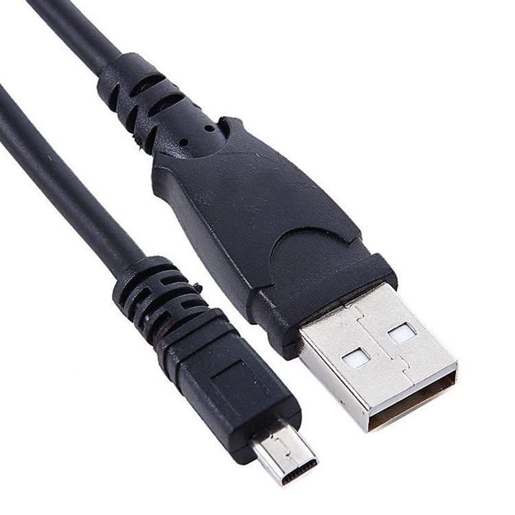 Заменски замена USB Кабел за пренесување на кабел за трансфер на кабел за камера 8PIN компатибилен со Sony CyberShot DSCH200 DSCH300