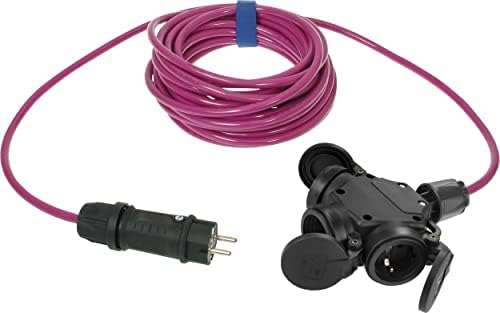 SIROX® Extension H07BQ-F со 3-пати капаче за спојување и пролетно шарки, боја на кабел: светла портокалова, пресек 3 x 1,5 mm², должина
