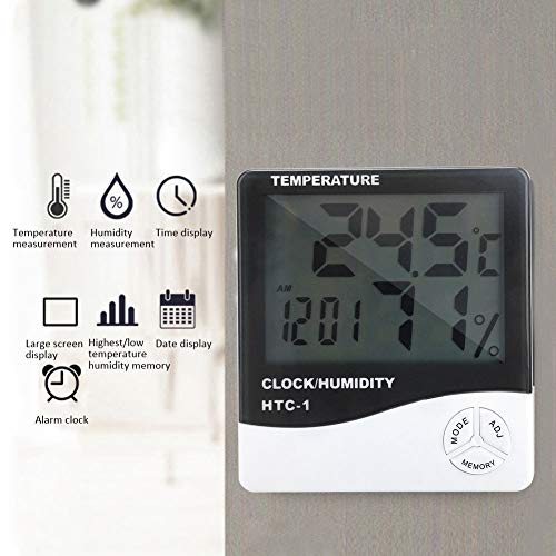 Дигитален хигрометар, дигитален термометар точен хигрометар термометар Точен мерач на монитор на температурата на влажноста за дома