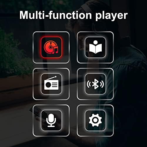 64 GB MP3 плеер со Bluetooth 5.2 MP3 & MP4 Player Portable Music Player Вграден HD звучници со FM радио, гласовен рекордер, деца MP3 плеер