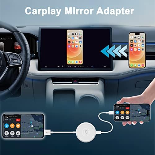 Одговори CarPlay на адаптер за огледало на автомобили за iPhone, жичен carplay mirrorring dongle carplay adater за фабрички жичен конвертор