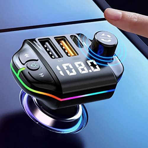 Bluetooth FM Transmiter - Hands Free Calling Поддршка за безжичен адаптер за автомобили PD 20W & MAX3.1 USB полнач без раце Функција за