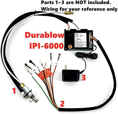 Durablow IPIH590 жица за прицврстување за гасни камин електронски модули за контрола на палење на пилоти Dexen 593-592, GM-6KA, HHT
