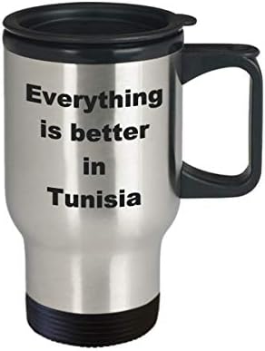 Тунис Патување Кригла-Смешни Саркастични Нерѓосувачки Челик Новина Кафе Чај Чаша Подарок Идеја