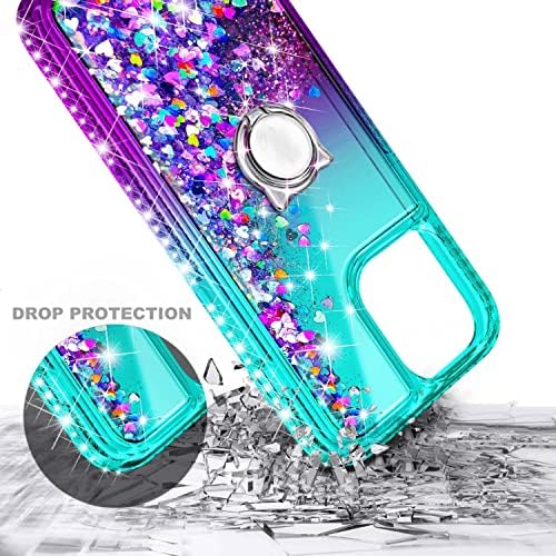 NGB Превласт компатибилен со iPhone 14 Pro Max Case со заштитено стакло заштитник/држач за прстен/лента за зглоб, девојки жени кои