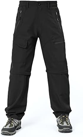 Зојјунг машки конвертибилни пешачки панталони Брзи суви карго панталони лесни тактички панталони за патувања на отворено