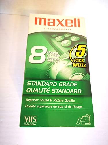 Maxell 213030 VHS T160 Стандардна оценка - 3 пакет