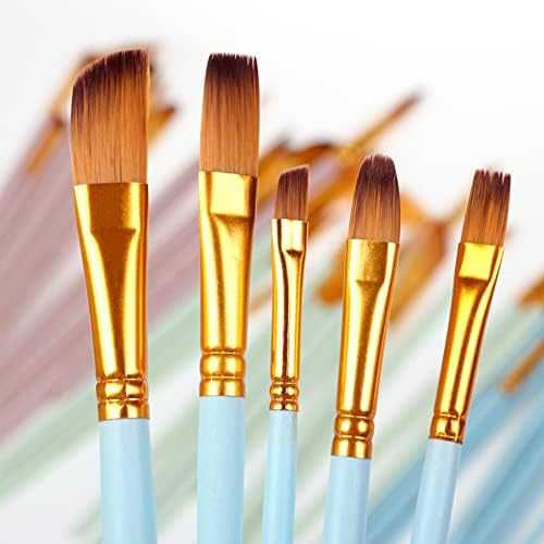 12 парчиња дрвена акварелна боја за четка за бои постави за учење DIY најлон коса акрилно сликарство уметнички материјали