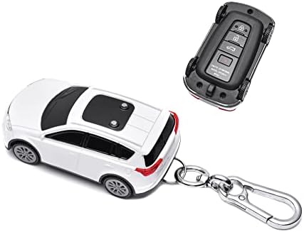 Keychain за Toyota Key FOB Cover Cover Car Styling Key Shell-клучен FOB случај Компатибилен Toyota 2018-2021 Camry, Corolla, RAV4,