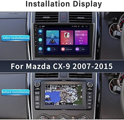 Андроид 11 Автомобил Стерео За MAZDA CX-9 2007-2015 Со Безжичен Apple CarPlay Android Auto, 10.1 инчен Екран На Допир Автомобил Радио