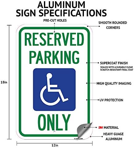 Паркинг За велосипеди Само Со Дозвола C. V. S. 21210 | 12 X 18 Тешки Алуминиумски Рѓа Доказ Паркинг Знак | Заштита На Вашиот Бизнис