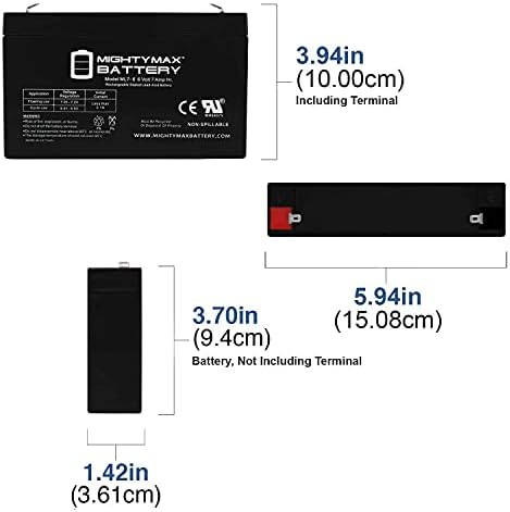 6V 7ah SLA Батерија Заменува Eaton Еволуција EVLL1550R - 1u-2 Пакет