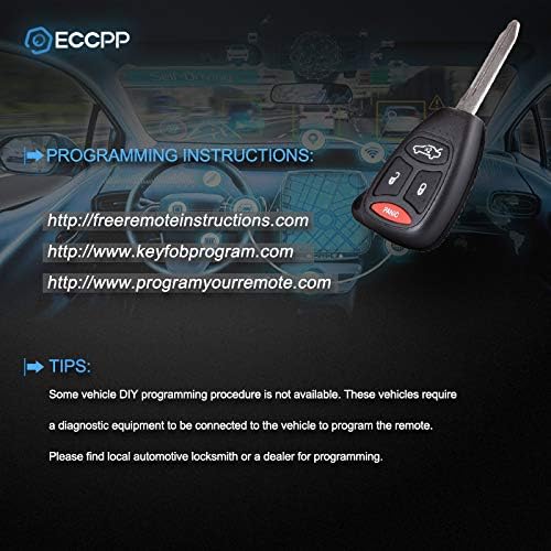 Замена на ECCPP одговара За Несечен Влез Без Клуч Далечински Управувач Клуч За Автомобил Фоб Школка Случај За Dodge За Џип Серија