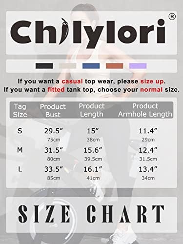 Chilylori Crop Tops Tops за жени врвови за вежбање за жени лабави резервоар за жени 3 пакувања јога врвови атлетски врвови за жени