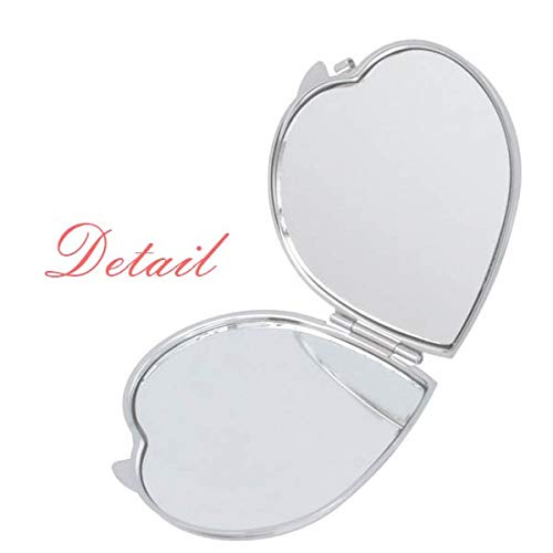 Денот на вineубените вино Loveубовно Bird Bird Heart Hearr Mirror Travelification Преносен рачен џеб шминка