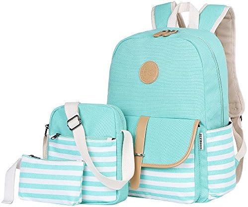 Bluboon Canvas Bookbags School Rankpack Laptop Laptop Schoolbag за средношколци за девојчиња за тинејџери
