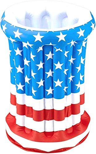 ПМУ Патриотски Пијалок На Надувување Кулер 4 јули Ден На Независноста Ѕвезди И Ленти Американско Американско Знаме Разнесете Када