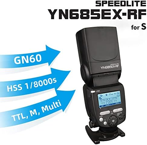 YONGNUO YN685EX-RF GN60 Безжичен TTL HSS Флеш Speedlite + YN32-TX Безжичен TTL Флеш Предавател Активирањето За Sony Mi Топла Чевли Камери