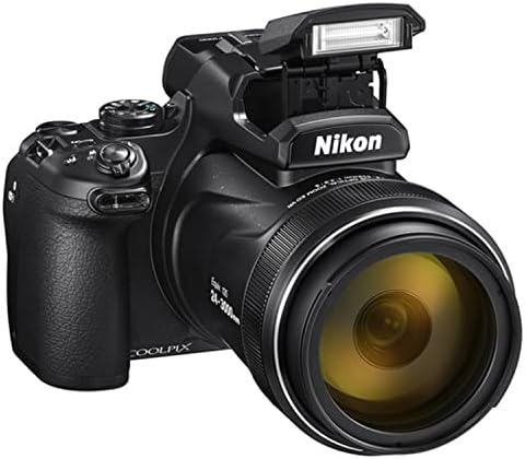 Nikon Coolpix P1000 16.7 Дигитална точка и фотоапаратот за снимање + 128 GB меморија + кутија + филтри + 3 парчиња комплет за филтрирање + повеќе