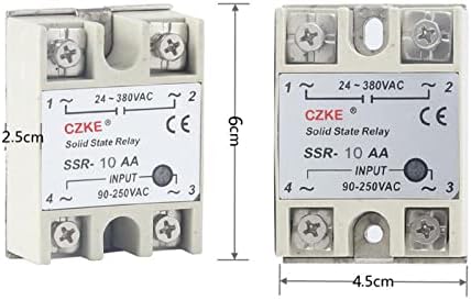 MOPZ SSR-10AA/SSR-25AA/SSR-40AA AC Контрола AC бела школка Едно фаза цврста состојба на цврста состојба со пластична покривка SSR