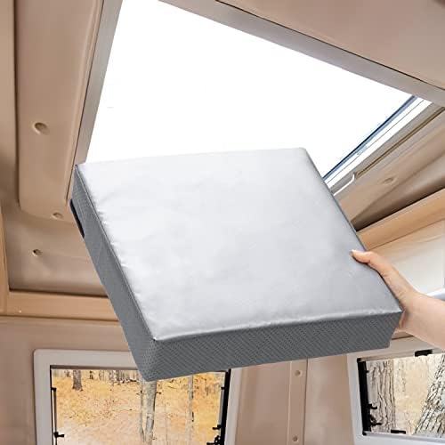 Изолатор на Wisepro RV Vent, 2 пакет RV подгоен изолатор со рефлексивна површина, капаци на светло за внатрешноста на камперот,