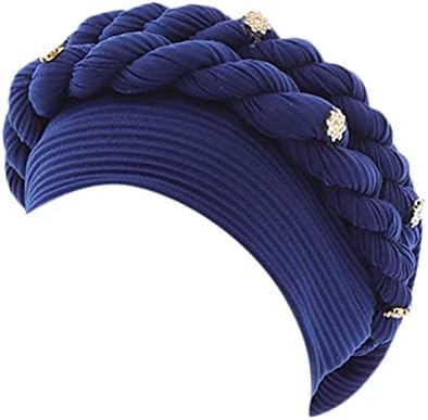 Боемска облека за глава завиткана етничка глава капаче капа капа од плетенка Турбан карцином пред-врзан рак на коса за опаѓање на косата
