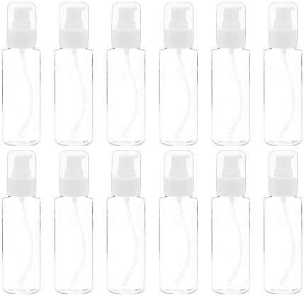Trendbox 12 пакет пластични празни шишиња со капаче за пумпа за патка за шампон, лосиони, течен сапун за тело, крем