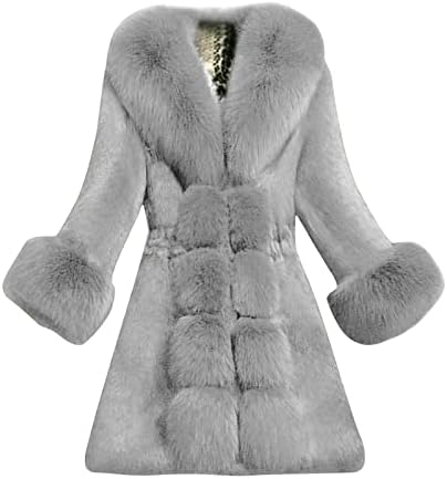 Женски долги јакни зимски топло цврсто плишано топло зимско павче пад на симпатична дождска облека за надворешни врвови