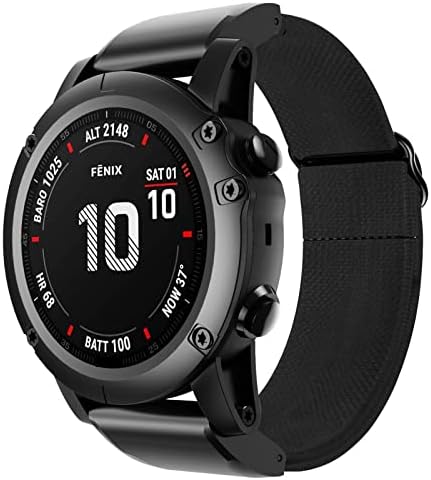 Exil QuickFit WatchBard Strap за Garmin Fenix ​​6 6x Pro 5x 5 Plus 3HR 935 945 S60 Nlon Loop 22 26mm Еластичен опсег за часовници за Fenix ​​7