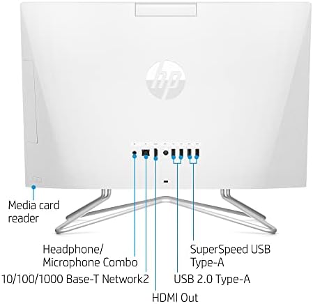 HP 2022 најновиот 22-инчен FHD FHD се-во-еден десктоп компјутер дво-јадрен AMD Athlon Silver 3050U 32 GB DDR4 RAM NVME M.2 1TB SSD DVD WiFi