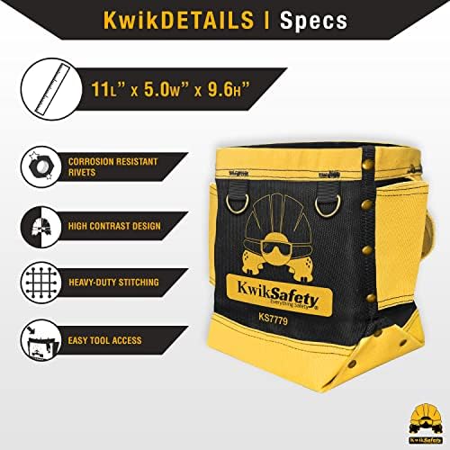 Kwiksafety - Charlotte, NC - Rediron Bolt Bag [Тешка платно + двојно засилено зашивање] Мулти -употреба торба за комунални услуги