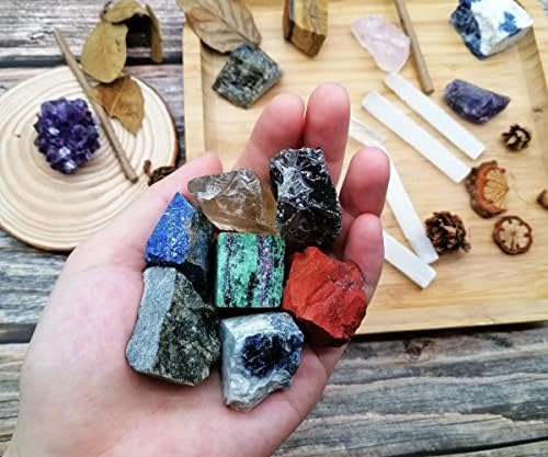 Кристали за лекување XmHome поставува 23 парчиња чакра терапија камен комплети стартер подарок за колекција медитација реики декор