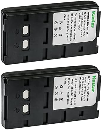 Замена на батеријата на батеријата на Kastar 2-55H 6.0V 2650MAH Ni-MH за Sony NP-33 NP-55 NP-55H NP-66 NP-68 NP-77 NP-77H NP-78 NP-90 NP-98 NP-98H