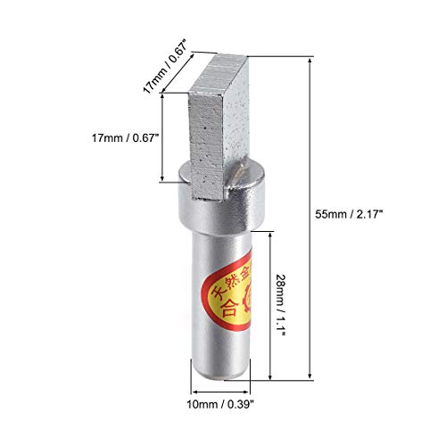 Алатката за мелење на тркалото за мелење на тркалото Uxcell Diamond 10mm x 28mm рамна глава алатка за облекување на површината за