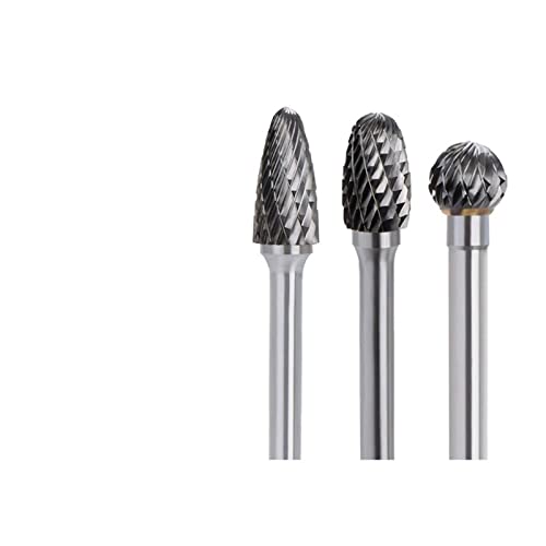 Pikis 6mm Shank Carbide Double Cut Rotary Burrs Bit 10mm Diameter Rotary File For Rotary Tools Абразивни алатки 1 парчиња