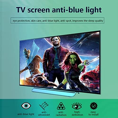 Заштитник на анти-сино светло екранот за 32-75 инчи ТВ, анти-сјај и анти-гребнатини, кои го олеснуваат компјутерското оптоварување