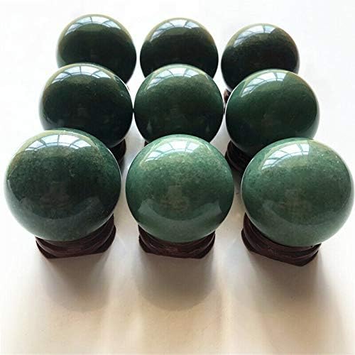 ERTIUJG HUSONG312 1 PC 36-38 mm Природна зелена авентуринска кристална топка кварц топка за третман на топка Подароци природни камења