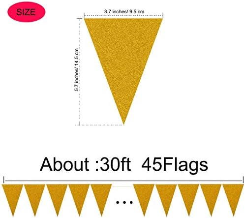 Меринин Триаголник Знаме Бантинг Банер, 3 Пакет 30 Нозете Гроздобер Стил Знаменце Банер За Свадба, Бебе Туш, Настан &засилувач; Партија
