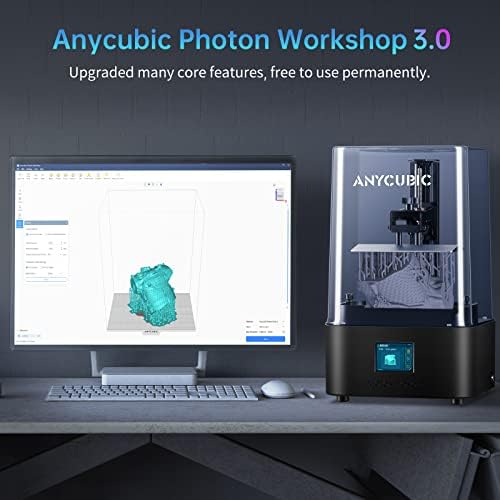 Anycubic 4K+ смола 3Д печатач, Photon Mono 2 LCD 3D печатач со 6,6 '' HD моно -екран, висока прецизност и заштитен филм, печатење