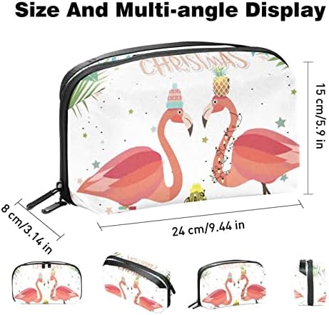Организатор На Електроника, Козметичка Торба, Организатор На Патувања По Електроника, Технолошка Торба, Розова Шема На Плажа Фламинго
