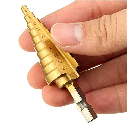 Hex Shank Drill Bit 4-22mm обложен чекор вежба директно флејта пагода вежба за обработка на дрво