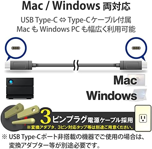 LaCie 2BIG RAID 16 Tb Надворешен Хард Диск ДЕСКТОП HDD-Thunderbolt 3 USB - C USB 3.0 7200 Вртежи Во МИНУТА Претпријатие Класа Дискови, За