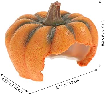 ДОИТОЛ Аквариум Украси Резервоар За Риби Скривалиште Пештера Аквариумска Куќа Во Облик На Тиква Пејзаж Украс Риба Ракчиња Скривалиште Засолниште