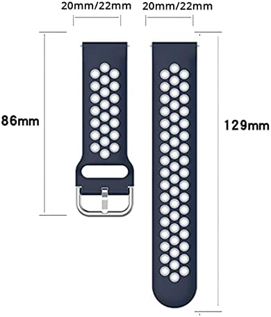 XJIM 20mm Паметен Часовник Рачен Зглоб Ремени За Xiaomi GTS/GTS 2 Мини 2E Силиконски Бенд BIP S U Про Замена Нараквица