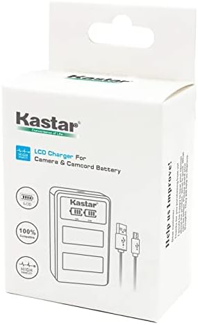 Kastar 3-Pack VW-VBG070 Батерија и LED2 USB полнач компатибилен со Panasonic AG-HMR10E AG-HMR10P AG-HSC1U HDC-DX1 HDC1EG-S HDC-DX1GK HDC-DX1P
