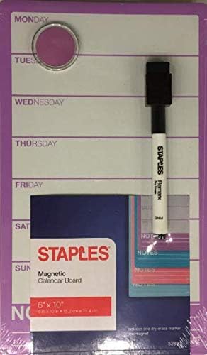 Календарски табла со магнетна суво бришење, разновидни бои, продадени индивидуално