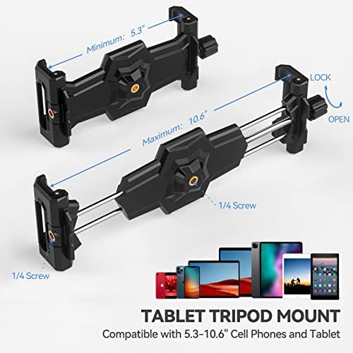 KDD iPad Tripod Mount со топката глава и таблета Gooseneck стојат за кревет