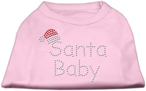 Mirage Pet Santa Baby Rhinestone кошули светло розова м