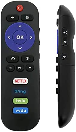 Нов RC280 Лесен за употреба Заменет далечински управувач со клучеви Netflix Sling Hulu Vudu се вклопува за TCL Roku TV 32FS4610R 32S800 32S850
